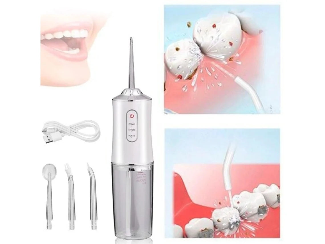 OralWave® Irrigador Bucal Eléctrico: Limpieza Profunda en Cualquier Lugar