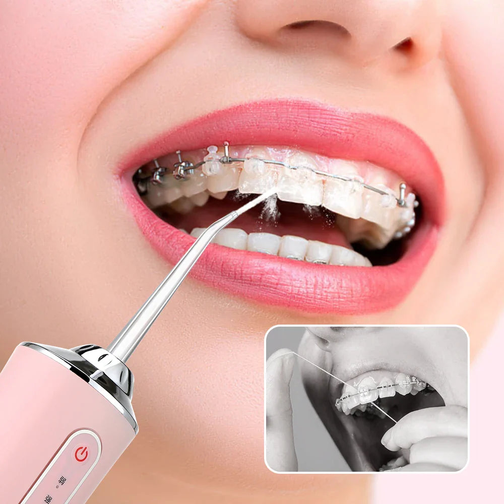 OralWave® Irrigador Bucal Eléctrico: Limpieza Profunda en Cualquier Lugar