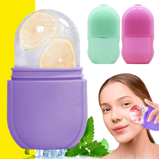 GlowIce® | Molde de Silicona para Hielo | Masajeador Facial Refrescante