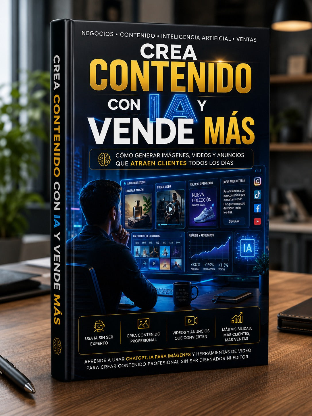Guía IA: Contenido Profesional para tu Negocio